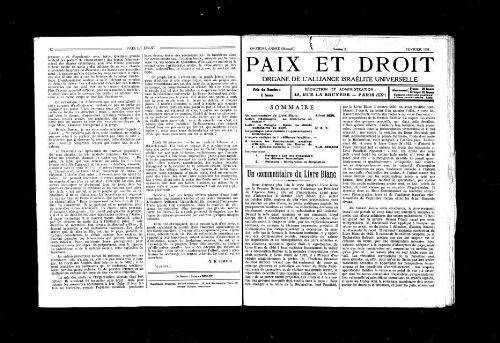 Paix et Droit.  (01/02/1931)
